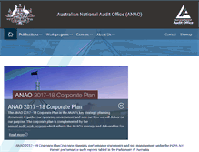 Tablet Screenshot of anao.gov.au